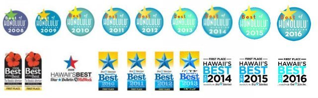 Best of Honolulu, Star Advertiser's Best of Hawaii Dry Cleaner awards